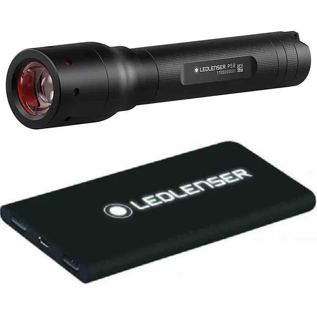 Ledlenser P5R & Power Bank Black Combo LL502046