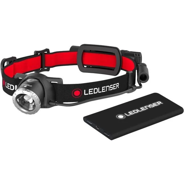 Ledlenser H8R & Power Bank Black Combo LL502048