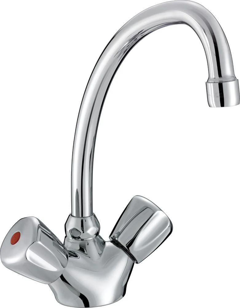 PREMIER dual controlled sink mixer with swivel spout