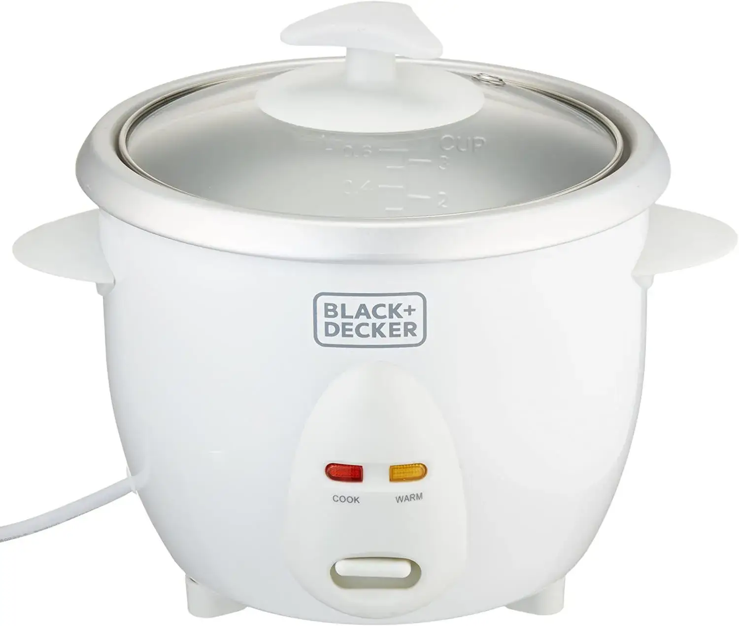 Black+Decker 1.0L Non-Stick Rice Cooker With Glass Lid - RC1050-B5 