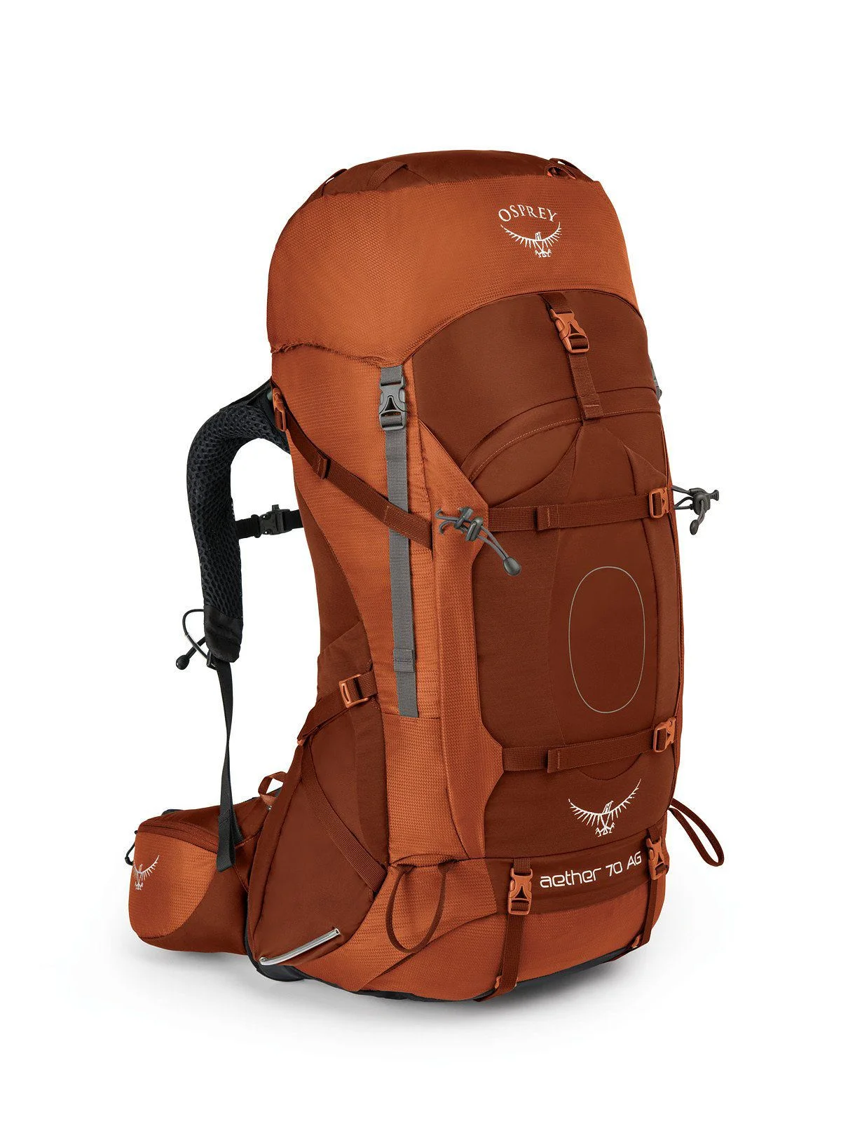 Osprey Aether AG 70 w Dpk Outback Orange LG Hiking Backpack Bag 10000660