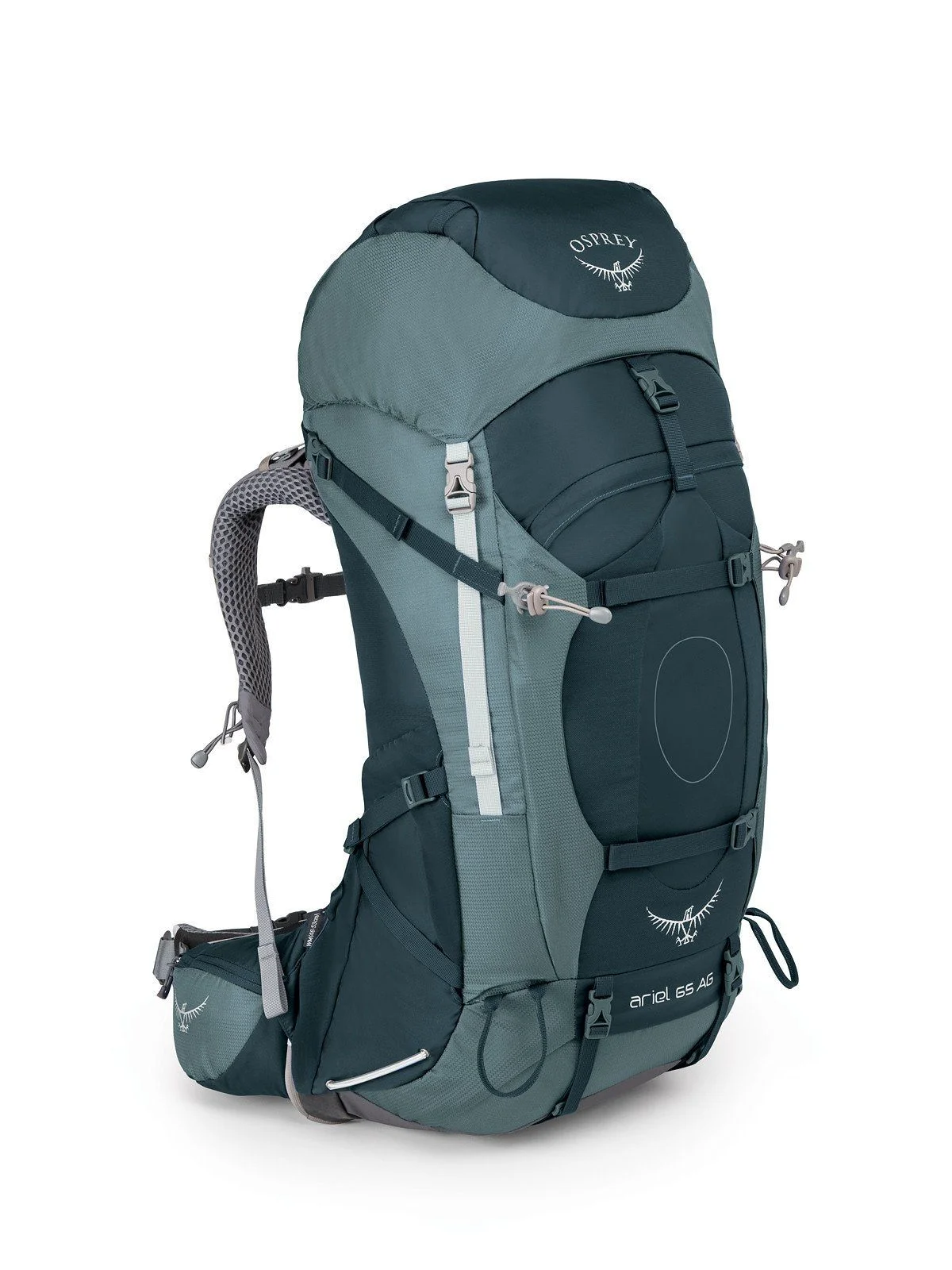 Osprey Ariel AG 65 w Dpk Boothbay Grey WM Hiking Backpack Bag 10000728