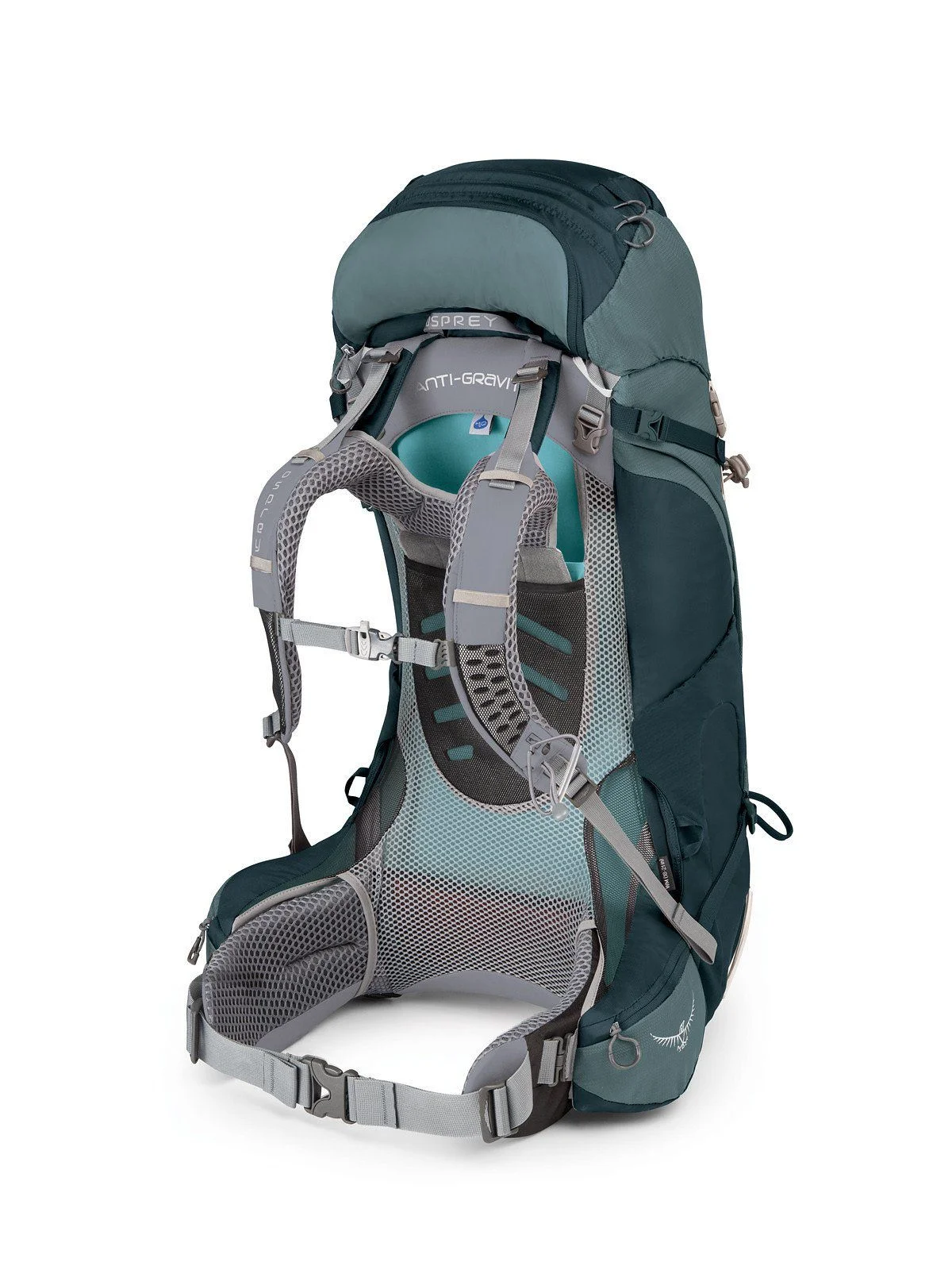 Osprey Ariel AG 55 w Dpk Boothbay Grey WS Hiking Backpack Bag 10000739