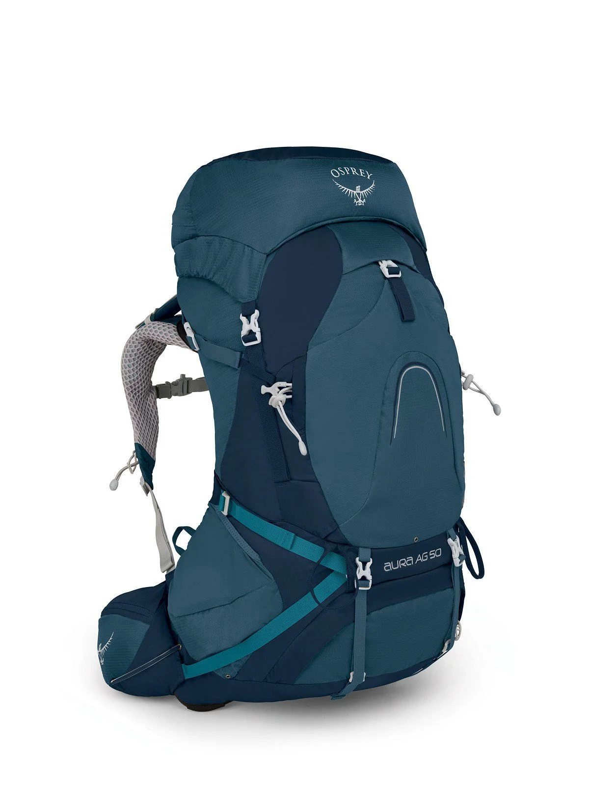 Osprey Aura AG 50 w/RC Challenger Blue WS Hiking Backpack Bag 10001417