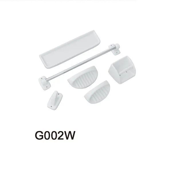 GOLDEN DRAGON BATHROOM CERAMIC ACCESSORIES SET (6 PIECES) - G002W GOLDEN DRAGON CERAMIC ACCESSORIES; WHITE COLOR.