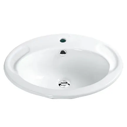 GOLDEN DRAGON BATHROOM ABOVE COUNTER MOUNTING WASH BASIN - GD1003 CERAMIC GOLDEN DRAGON ABOVE COUNTER WASH BASIN, WHITE COLOR. SIZE: Size:470x420x190mm.