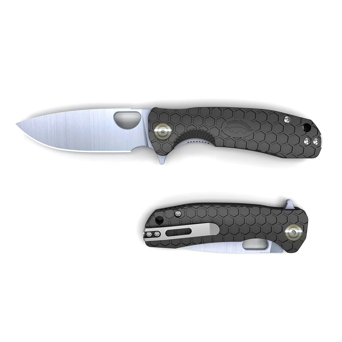 HONEY BADGER BLACK FLIPPER LARGE