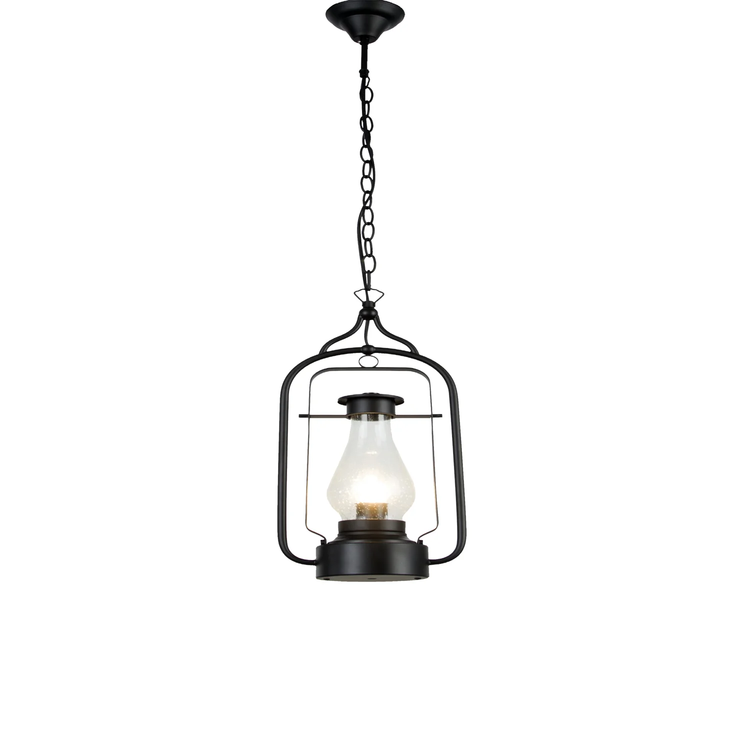 Elsewedy 2083-1H Hanging Lamp, Entrance 1 Lamp Outdoor Chandelier, Height Adjustable, Farmhouse Chandelier Outdoor