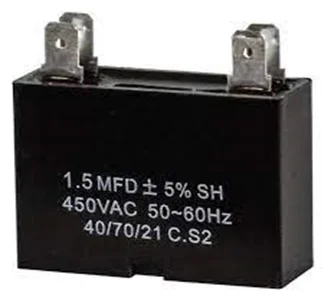 Capacitor 1.5UF, 1.5 uf MFD 450VAC Oval Start Capacitor