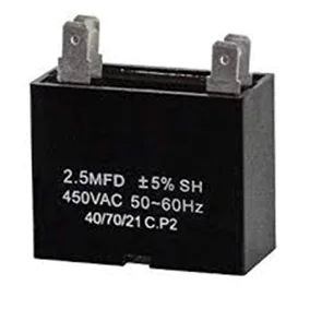 Capacitor 2.5UF, 2.5 uf MFD 450VAC Oval Start Capacitor