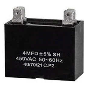 Capacitor 4UF, 4 uf MFD 450VAC Oval Start Capacitor