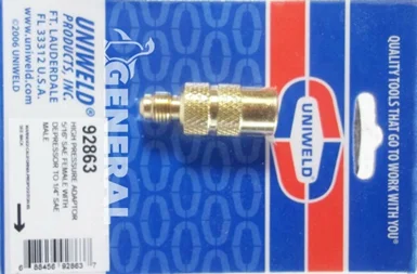 Uniweld High Pressure Adaptor 92863