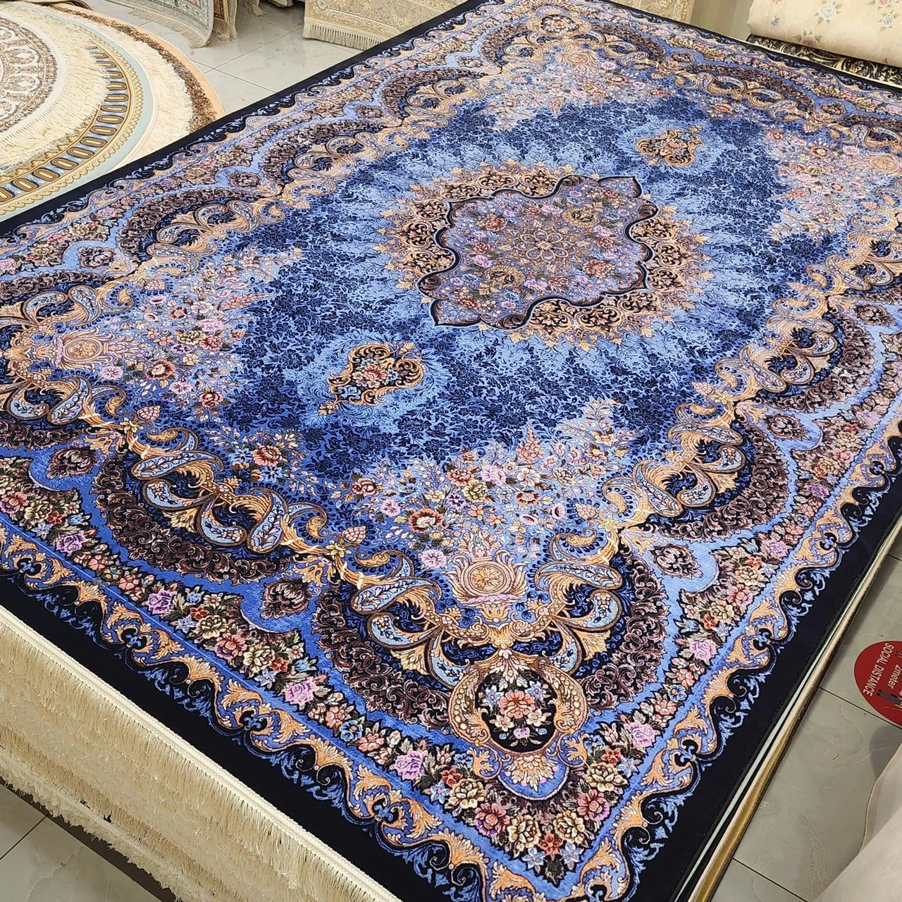 Iranian Machine Made Carpet-1200 Reeds ( 150X225 Cm )