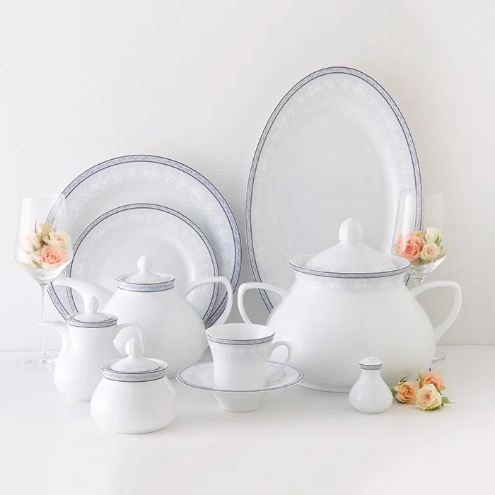 Dinner Set 108 Pieces-Design White Rose