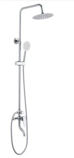 Siena Shower Column Set With Faucet Silver 6065301