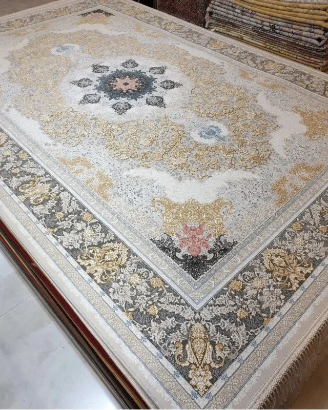 Iranian Machine Made Carpet-1200 Reeds