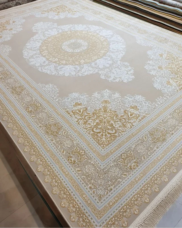 Iranian Machine Made Carpet-1200 Reeds