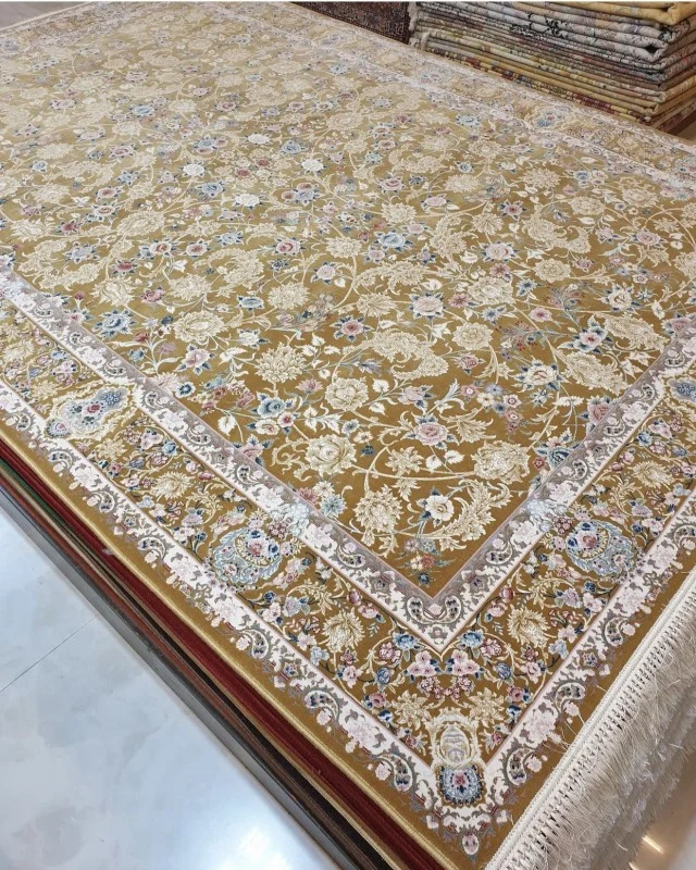 Iranian Machine Made Carpet-1200 Reeds