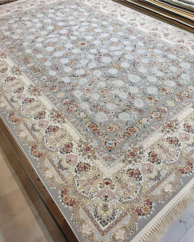 Iranian Machine Made Carpet-1200 Reeds