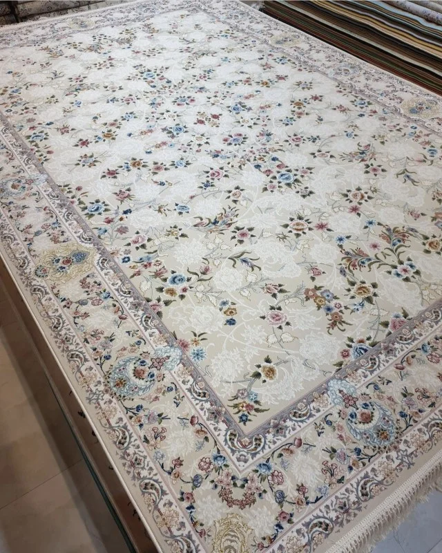 Iranian Machine Made Carpet-1200 Reeds