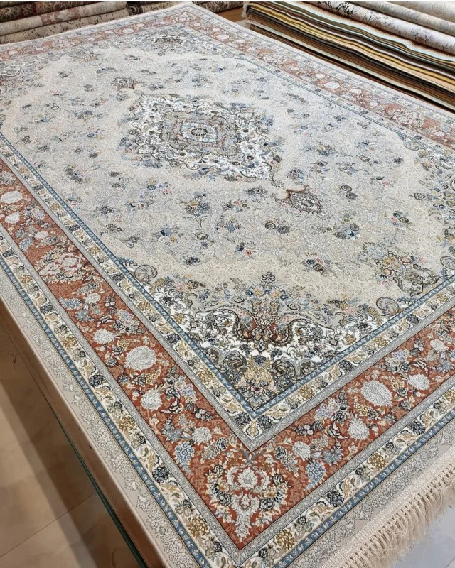 Iranian Machine Made Carpet-1200 Reeds