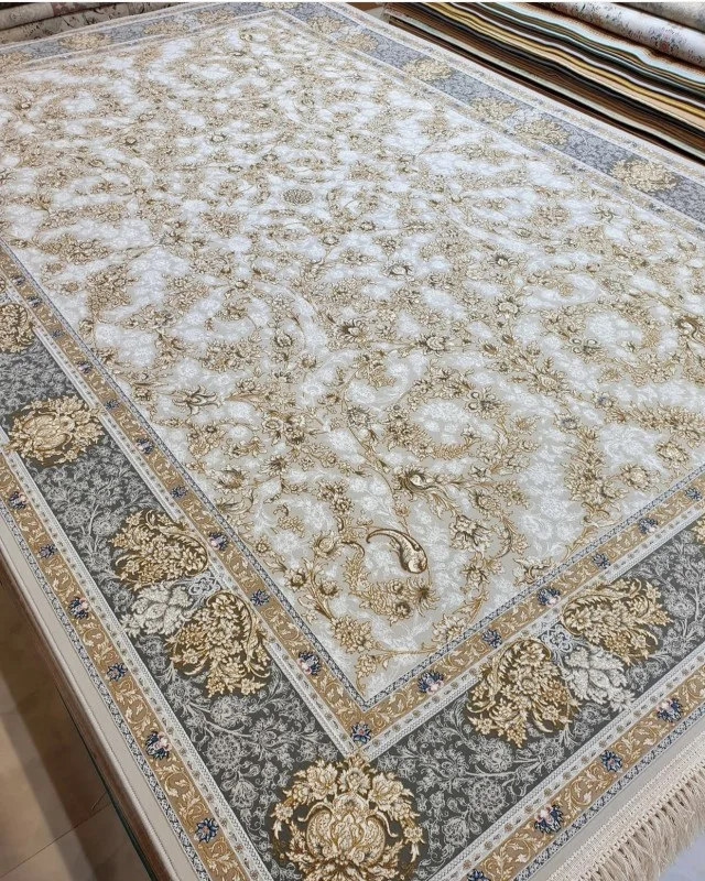 Iranian Machine Made Carpet-1200 Reeds