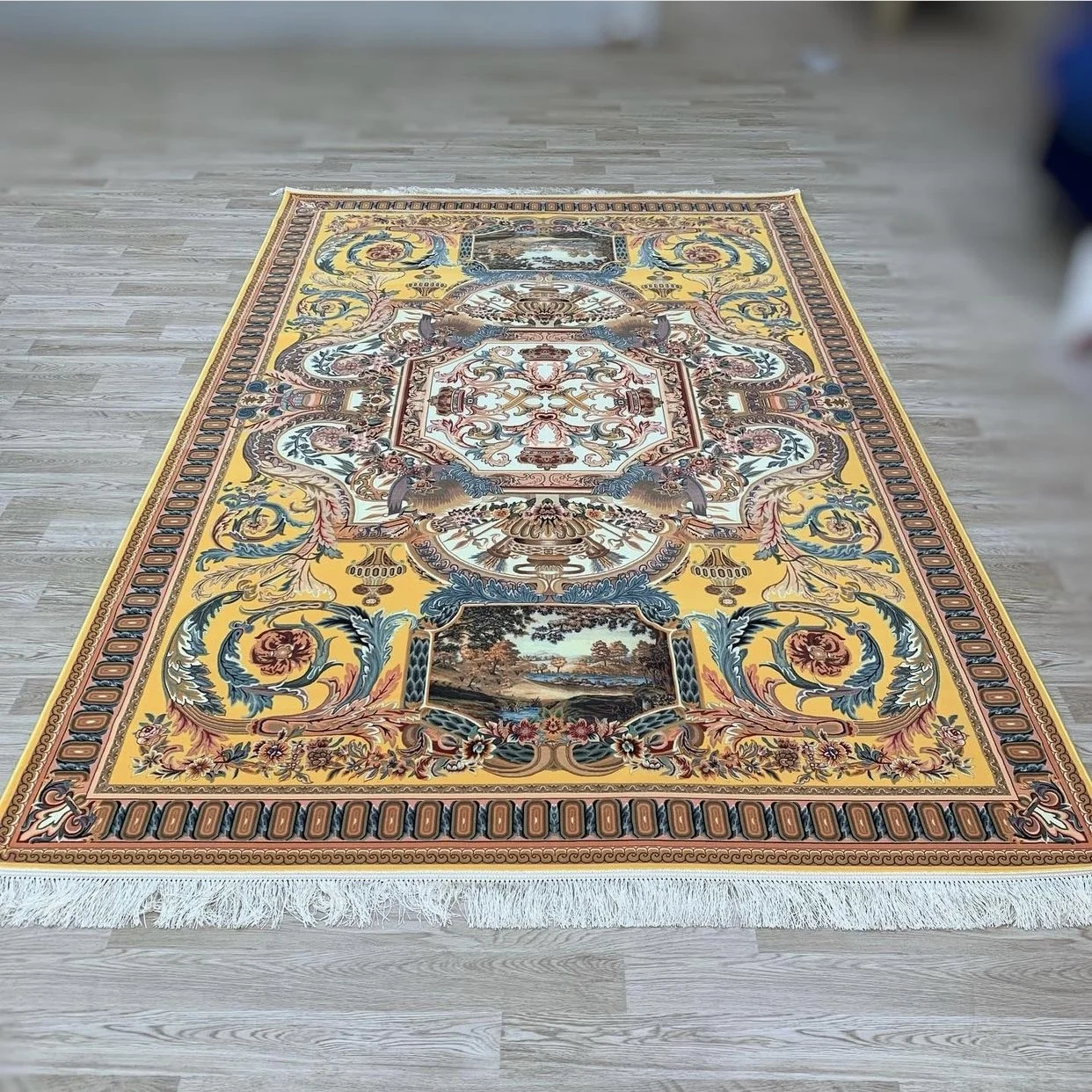 Iranian Machine Made Carpet-1200 Reeds