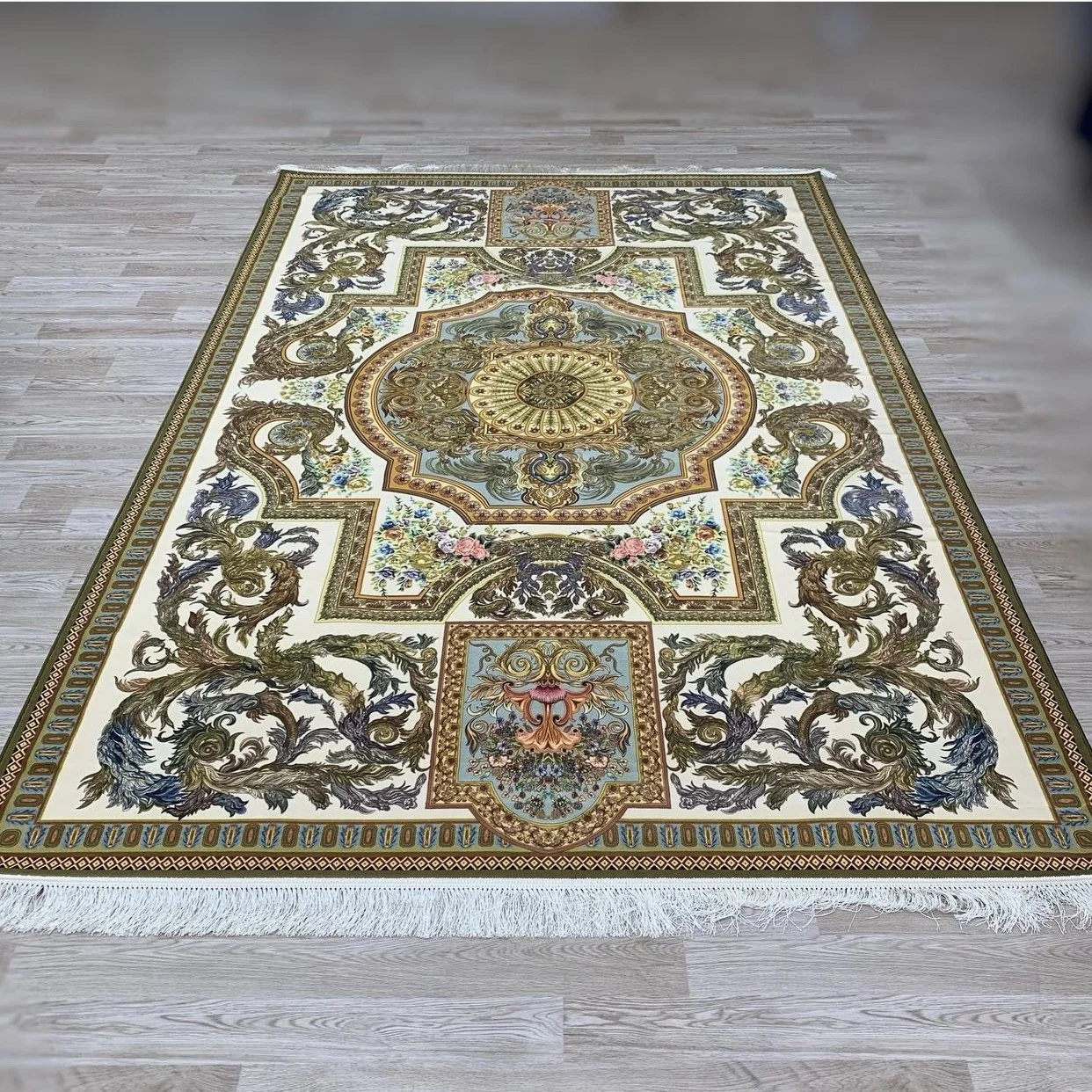 Iranian Machine Made Carpet-1200 Reeds