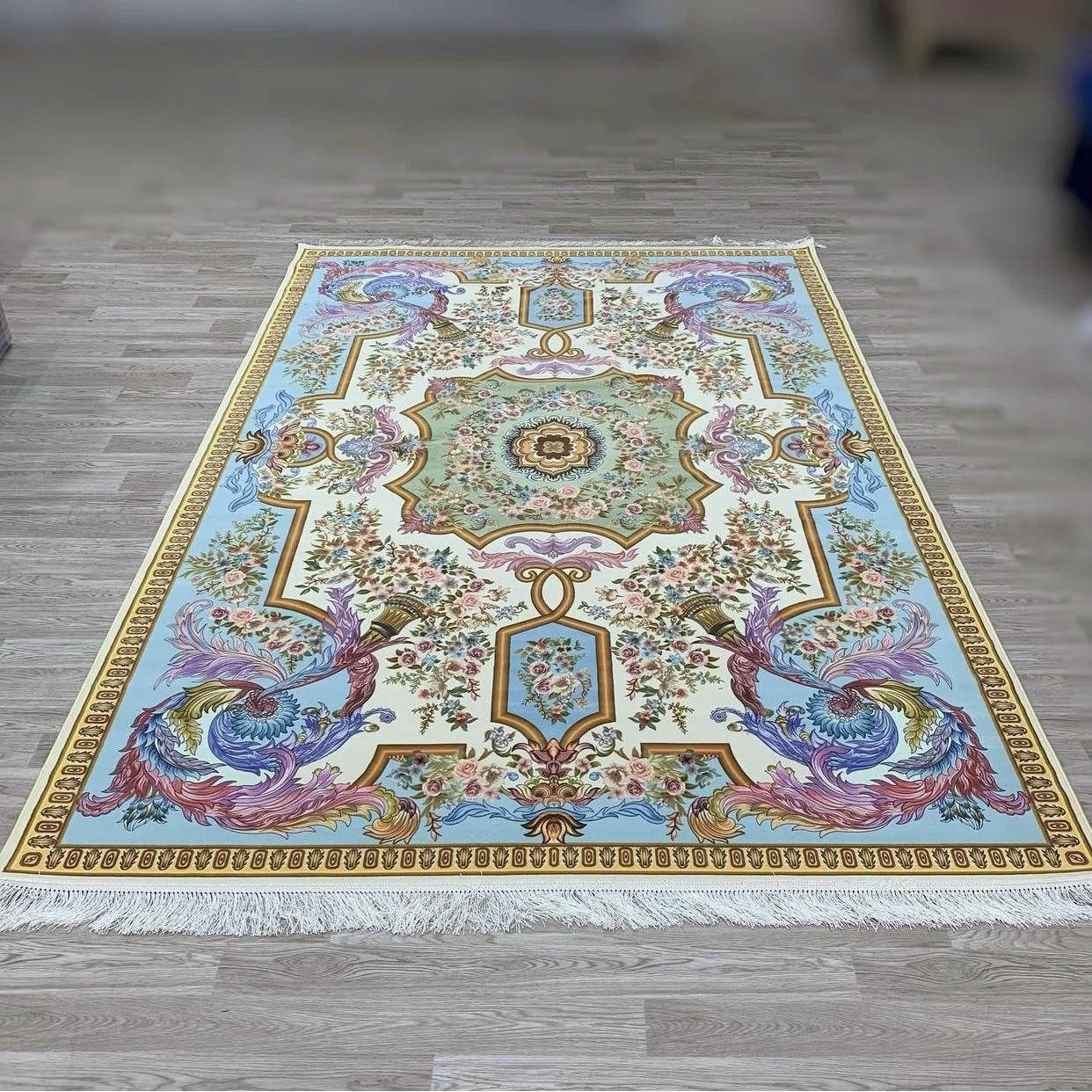 Iranian Machine Made Carpet-1200 Reeds