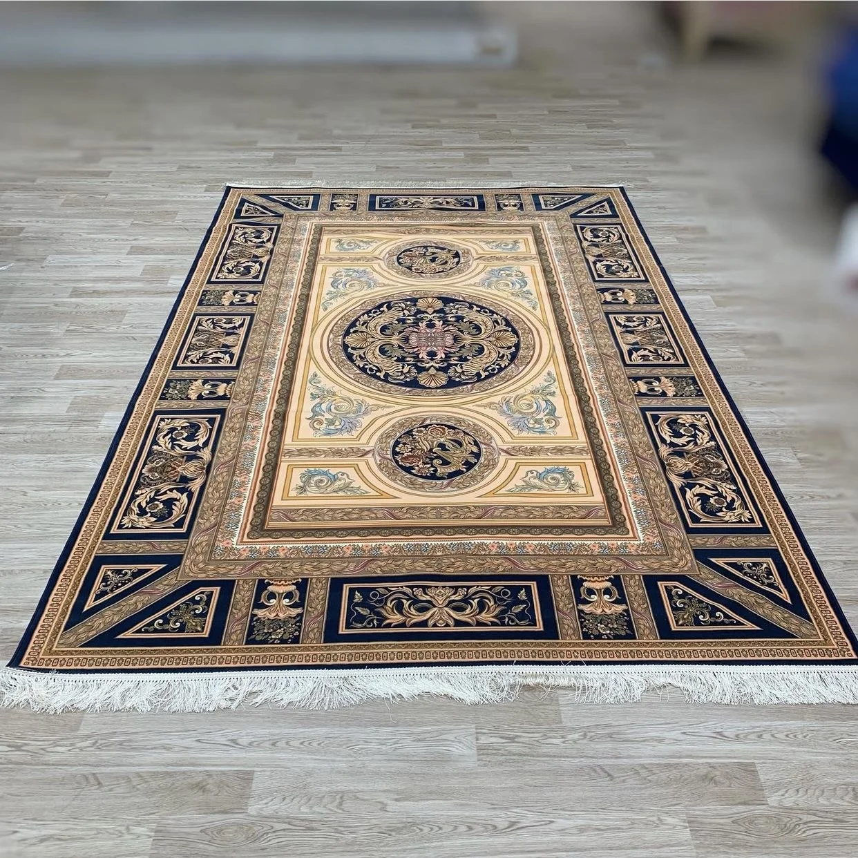 Iranian Machine Made Carpet-1200 Reeds