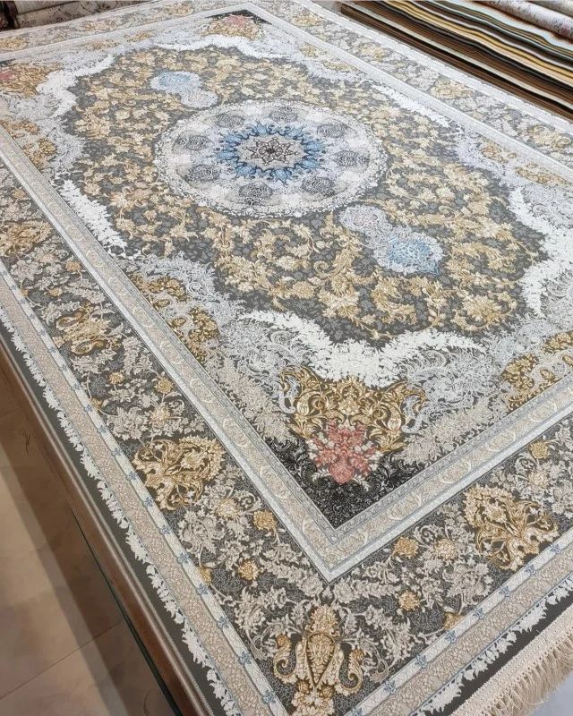 Iranian Machine Made Carpet-1200 Reeds