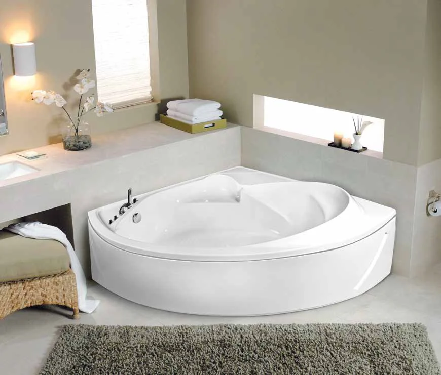 AB Corner Bathtubs IceBerg With Panel