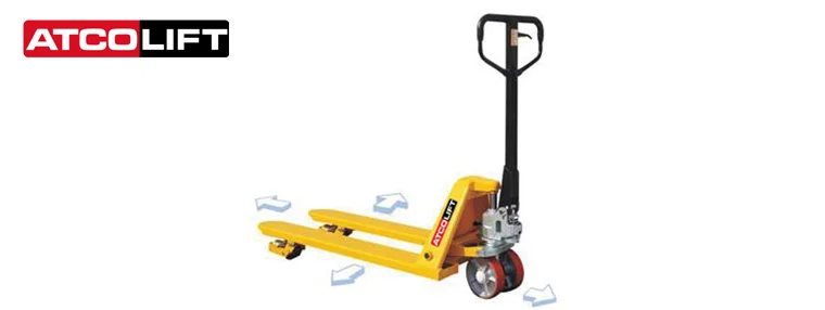 ATCO AC-TWO 4 - Way Hand Pallet Truck (Side Rollers)