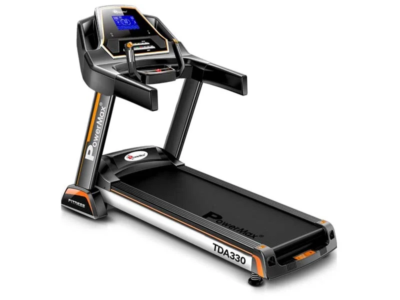 PowerMax Fitness TDA-330 (3.0 HP) Motorized Treadmill with Auto Incline for Daily Workout