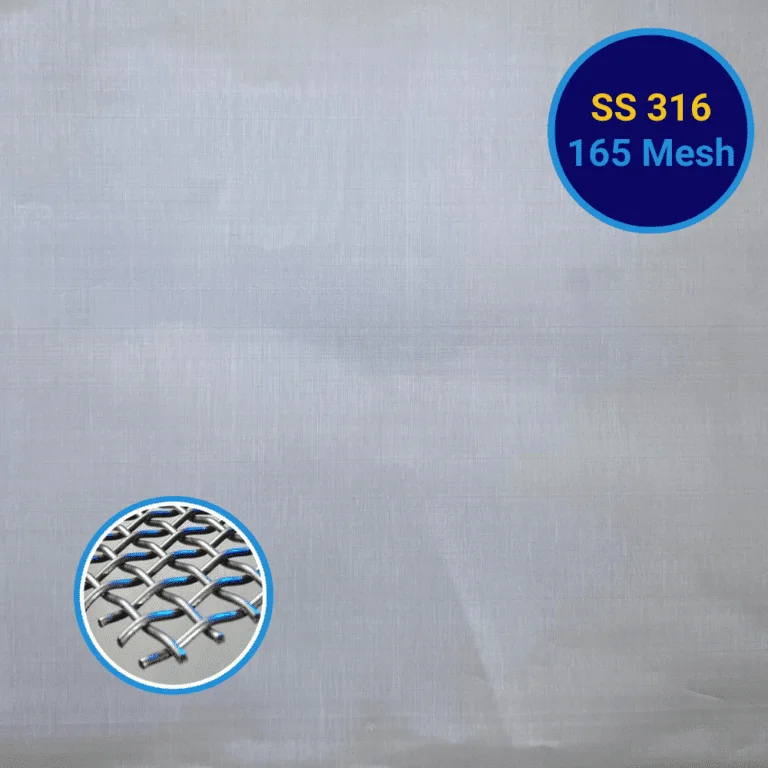 YKM SS316 Steel Wire Mesh 165 Mesh 0.04mmx1.5mx19m