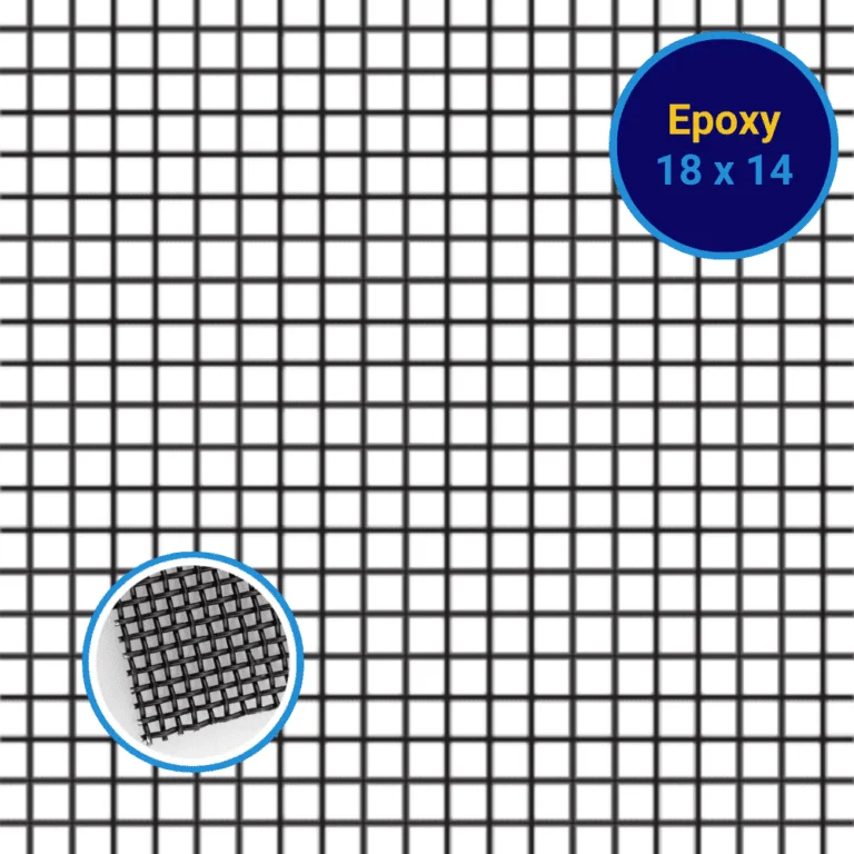 YKM Epoxy Coated Fly Screen Mesh 18mmx14mm 1.2x25M