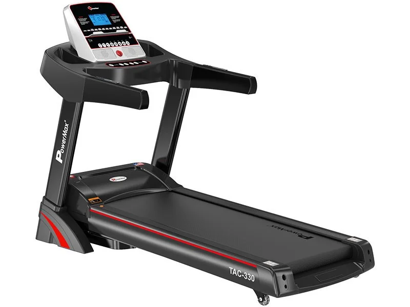 PowerMax Fitness TAC-330 (3.0 HP) Semi-Commercial AC Motorized Treadmill with Semi-Auto Lubricating