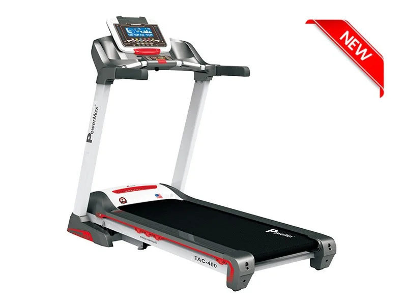 PowerMax Fitness TAC-400 (4.0 HP) Semi-Commercial AC Motorized Treadmill with Android & iOS App