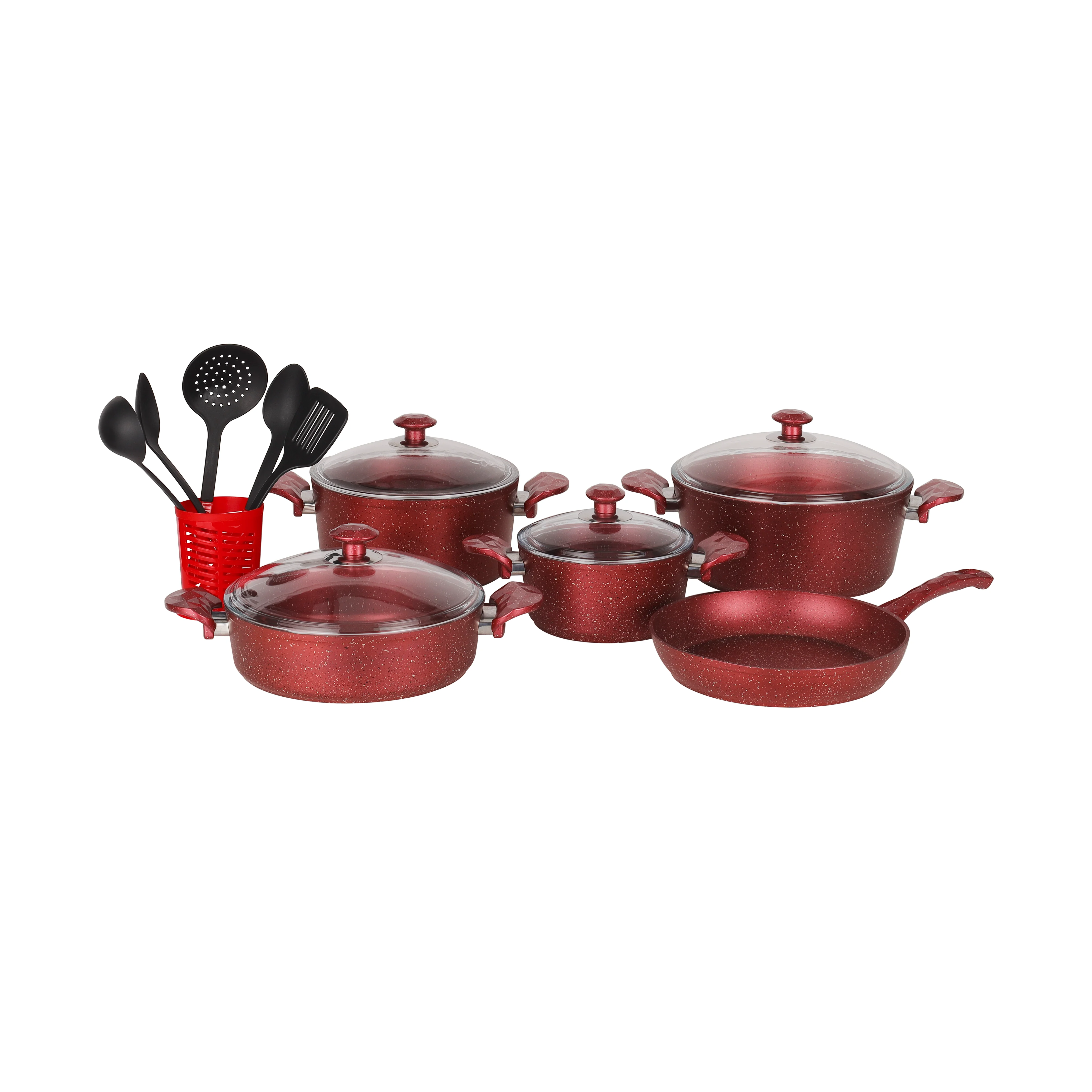 Chef Mark Granite Coated Cookware Set, 9 Pieces, RF10268