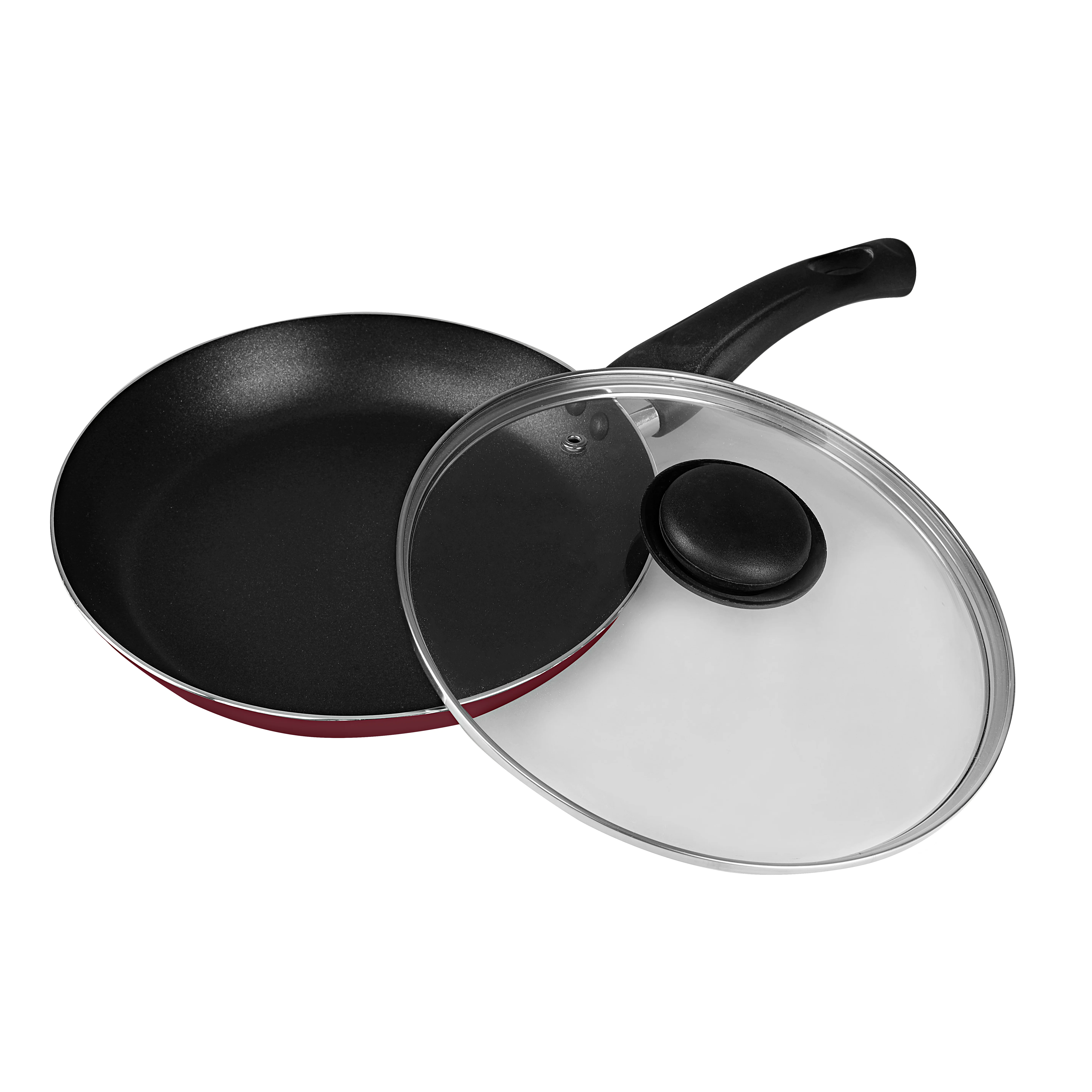 Frying pan deals with glass lid