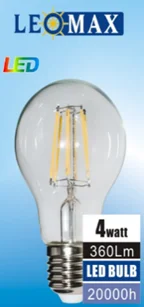 4W A60 LEOMAX LED Filament Bulb, E27