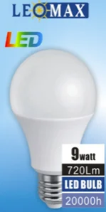 9W A60 LEOMAX LED Bulb, E27