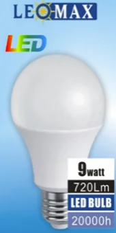 9W A60 LEOMAX LED Bulb, B22