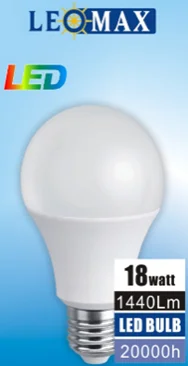 18W A80 LEOMAX LED Bulb, E27