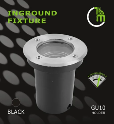 GU10 Underfround Fixture, Adjustable Head (Angle) 110mm, IP67