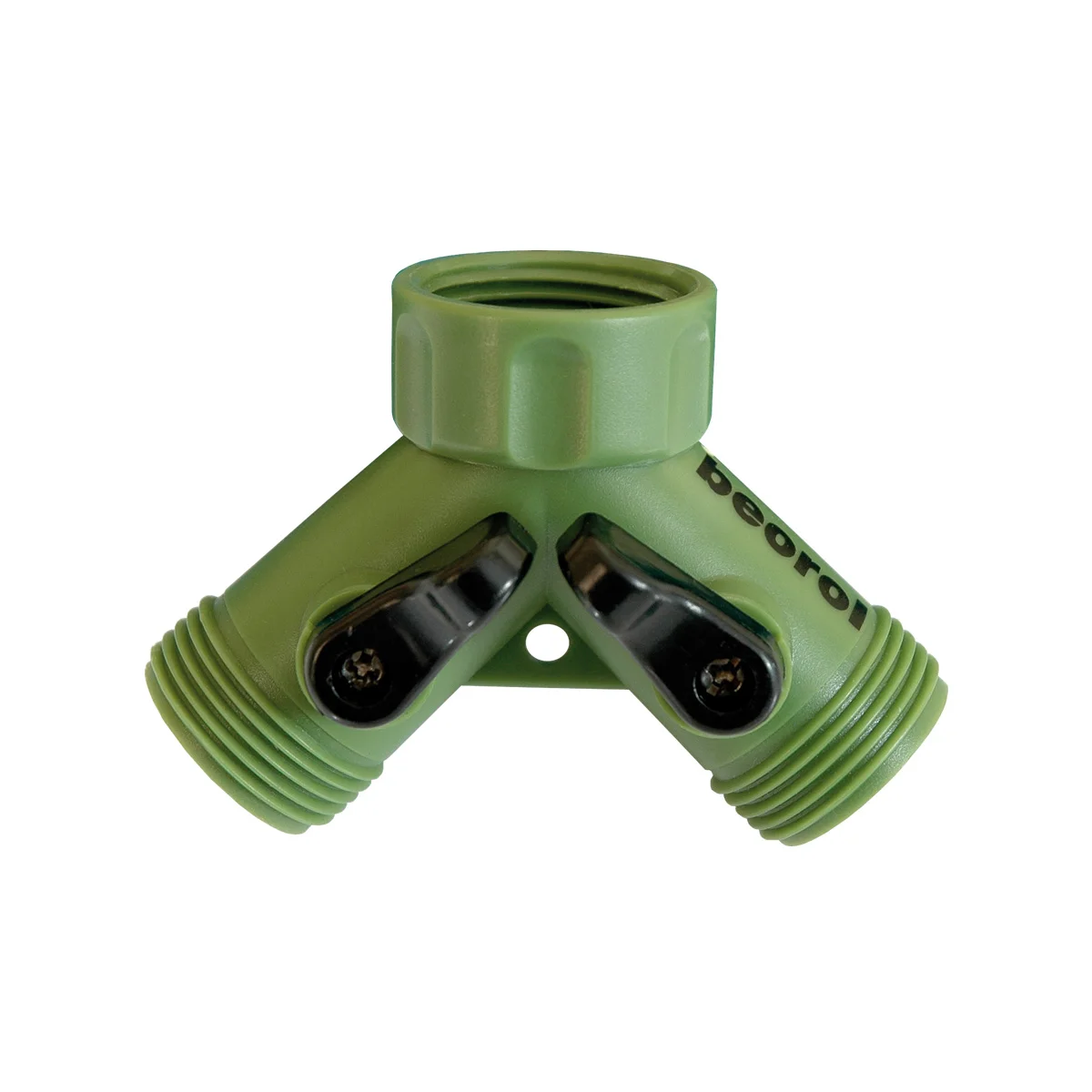 3/4"PLASTIC 2WAY HOSE CONNECTOR WITH SHUTOFF