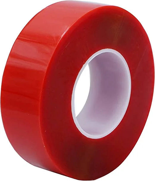 DOUBLE SIDED TAPE RED 2" X 25MTR