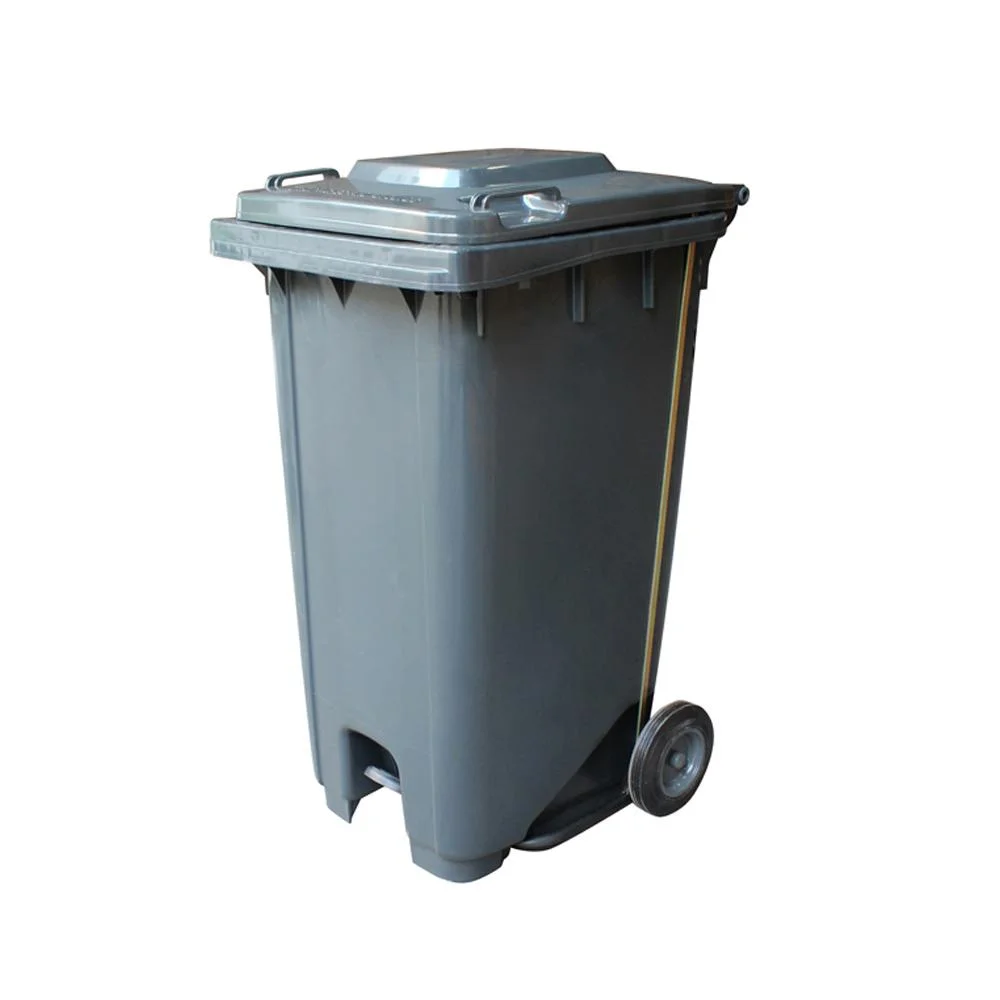 GARBAGE CAN 120LTR WITH PEDAL GRAY