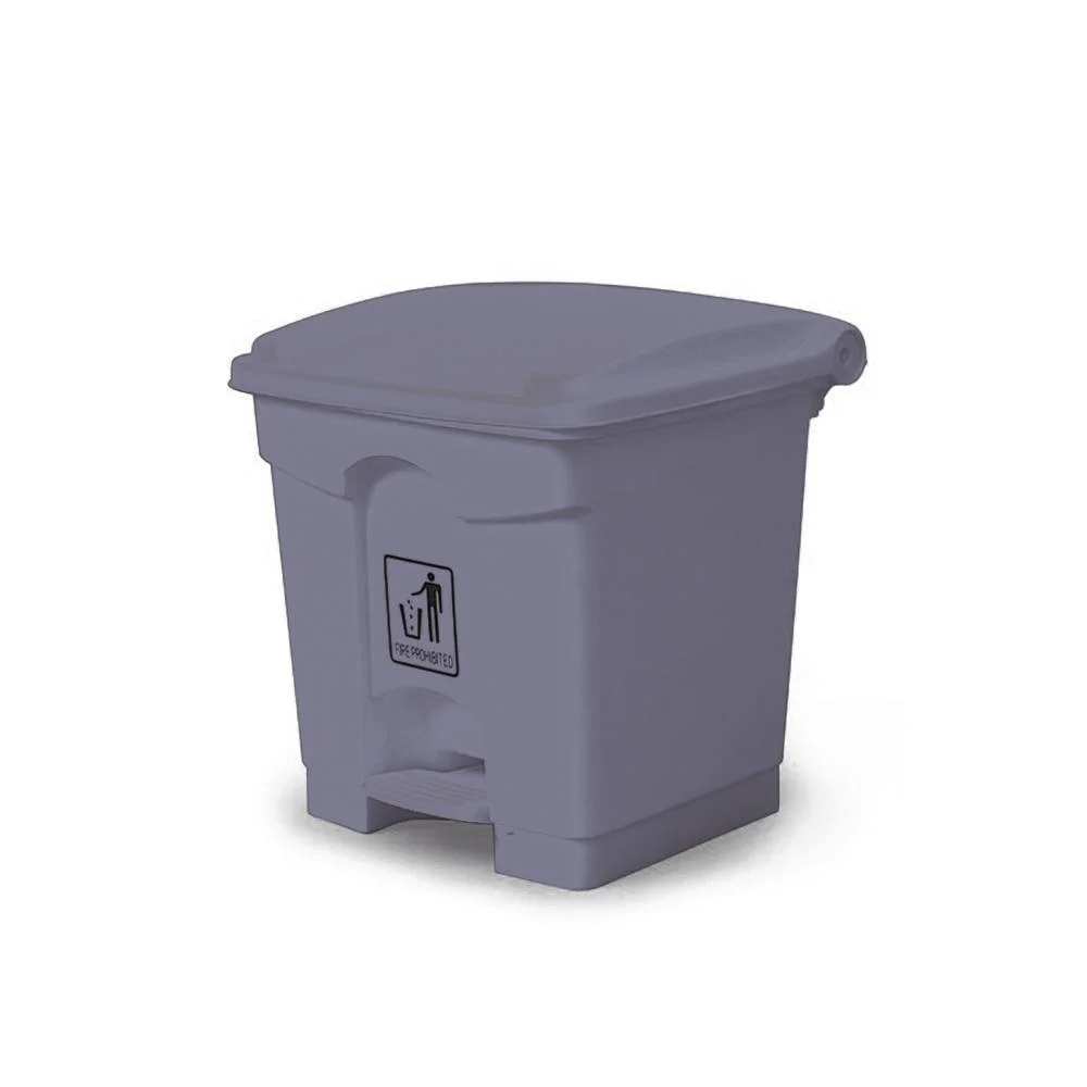 GARBAGE CAN 30LTR WITH PEDAL GRAY