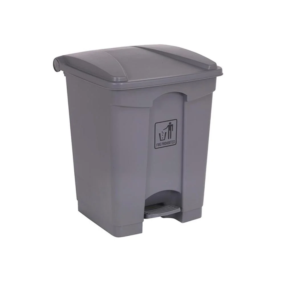 GARBAGE CAN 68LTR WITH PEDAL GRAY